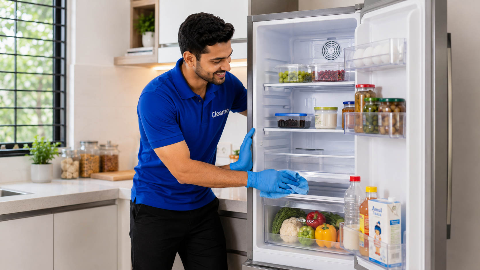 Single Door Fridge Cleaning
