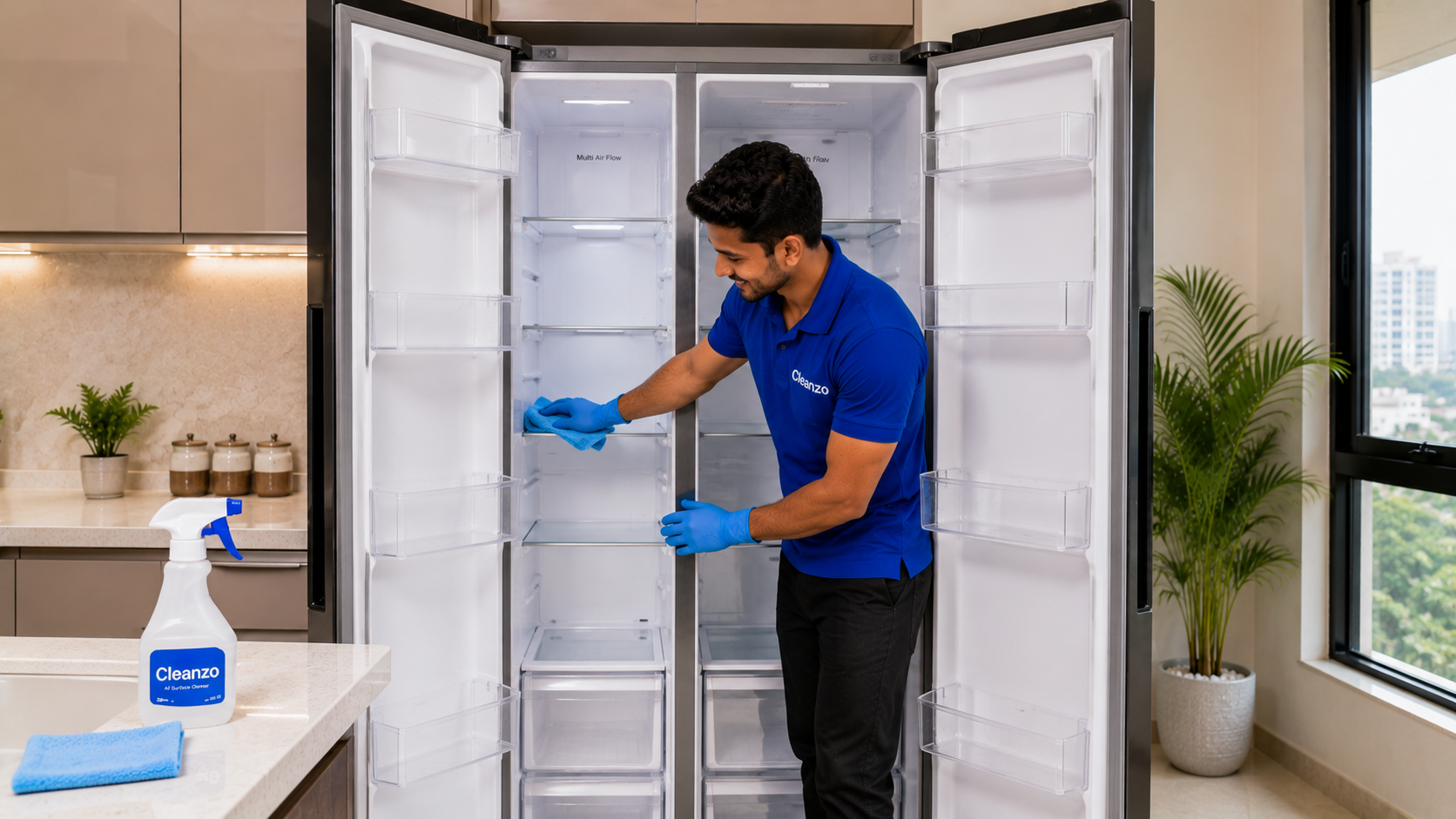 Side By Side / Triple Door Fridge Cleaning