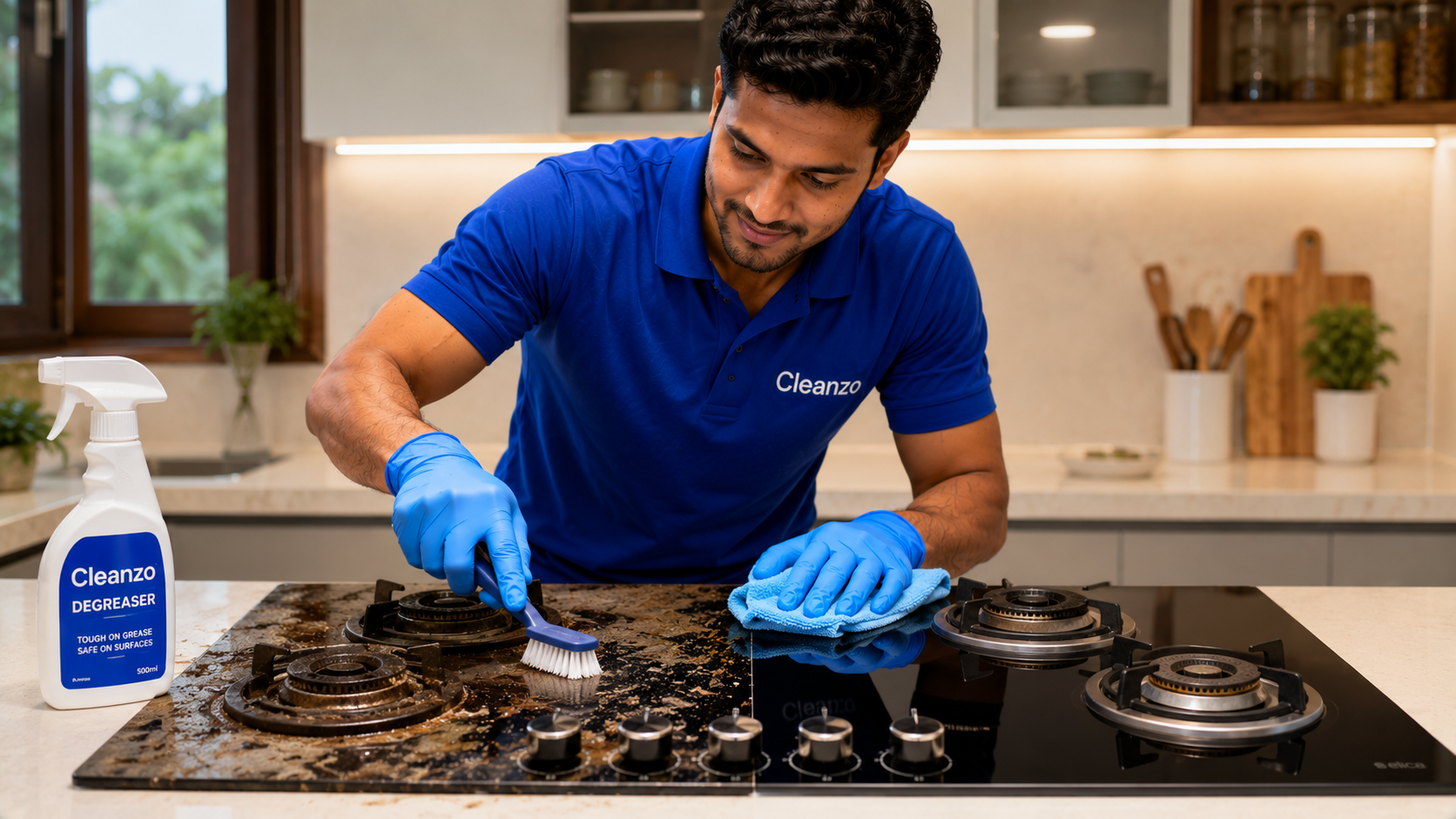 Gas Stove Cleaning